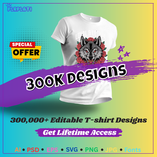 300,000+ Editable T-Shirt Designs
